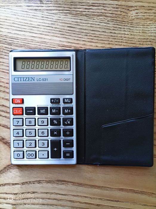 CITIZEN POCKET калькулятор LC-531 солнечый, винтаж
