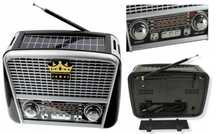 RADIO RETRO na SOLAR MP3 USB SD przenośne akumulator