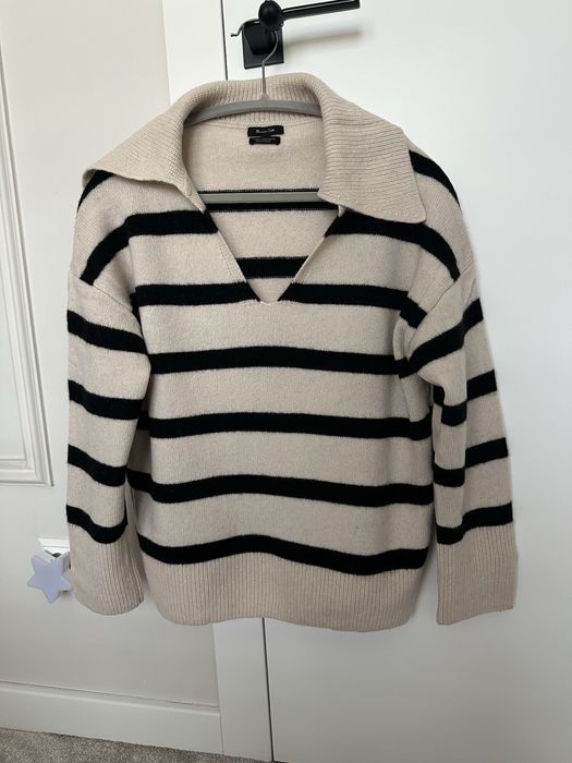 Sweter z kołnierzykiem Massimo Dutti rozm. M