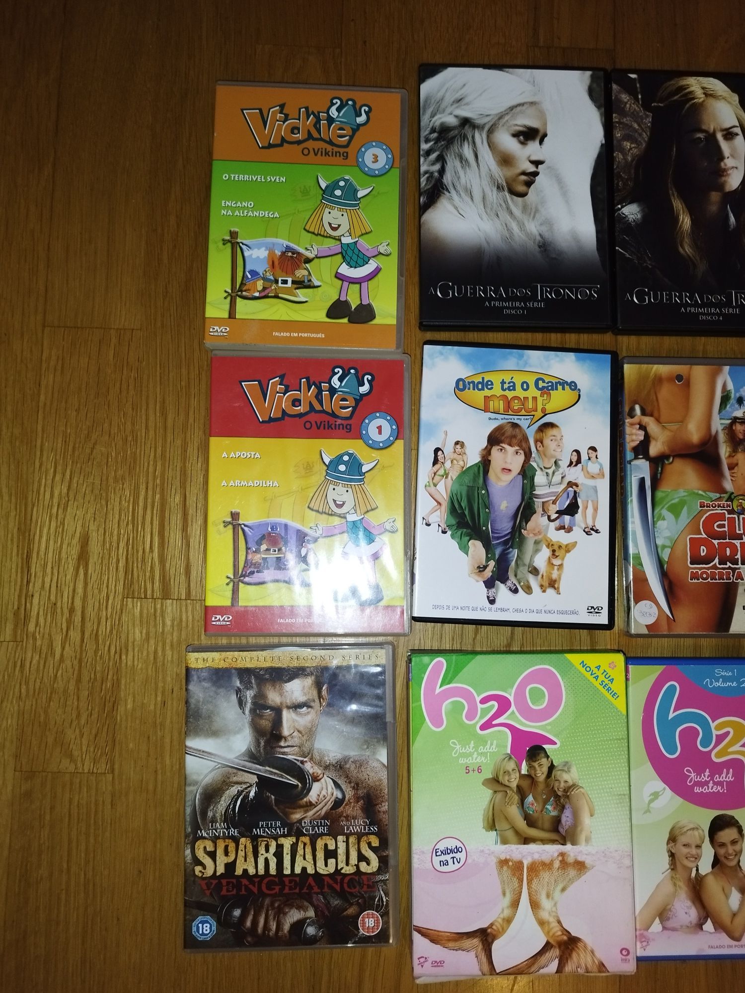 Lote de DVDs filmes e series