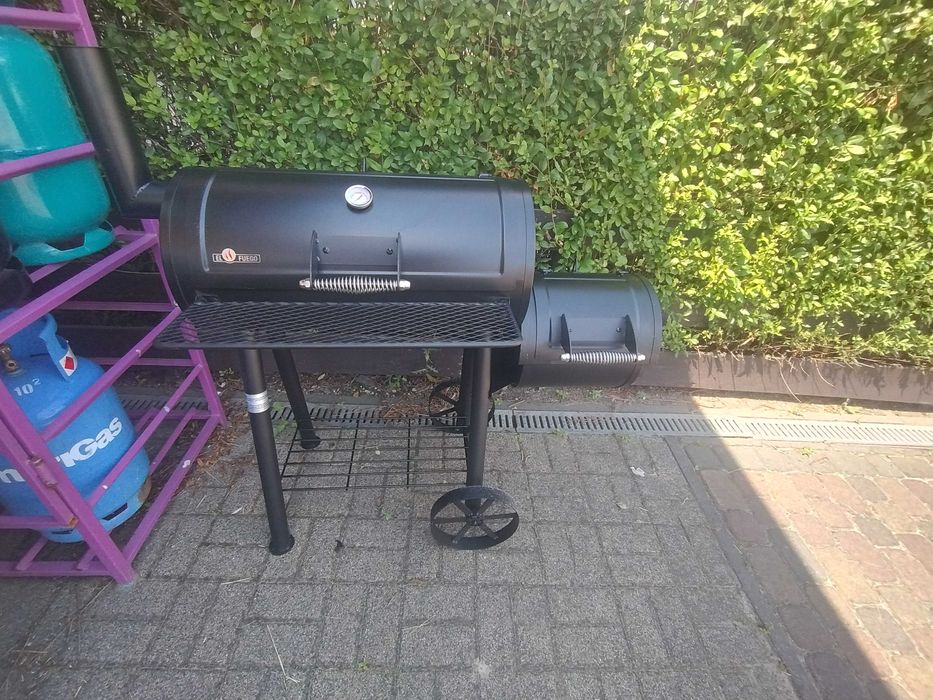 Grill węglowy EL FUEGO EDMONTON 66x34cm boczna komora !