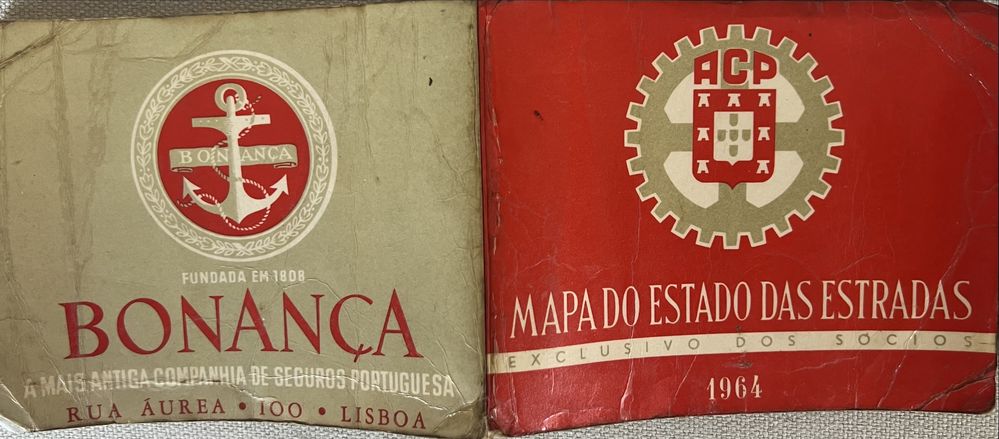 Mapa estradas ACP 1964