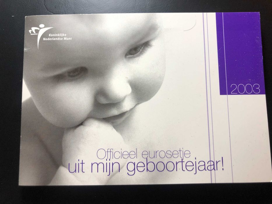 Set Anual Euros Holanda 2003 UNC - Baby Birth com Token