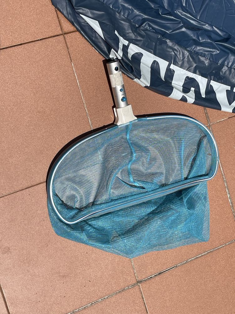 Fiktros para piscina, capa de protecao e rede para limpeza