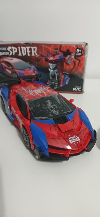 Carro transformer telecomandado Spiderman Homem-Aranha