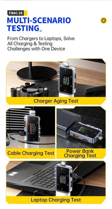 FNIRSI FNAC-28 Цифровой USB тестер