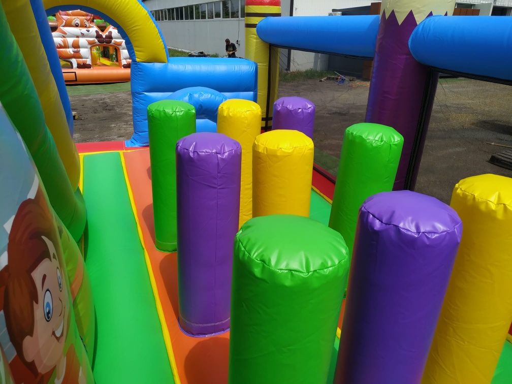 Dmuchany Plac Zabaw dmuchana zjeżdżalnia zamek tor przeszkód dmuchańce