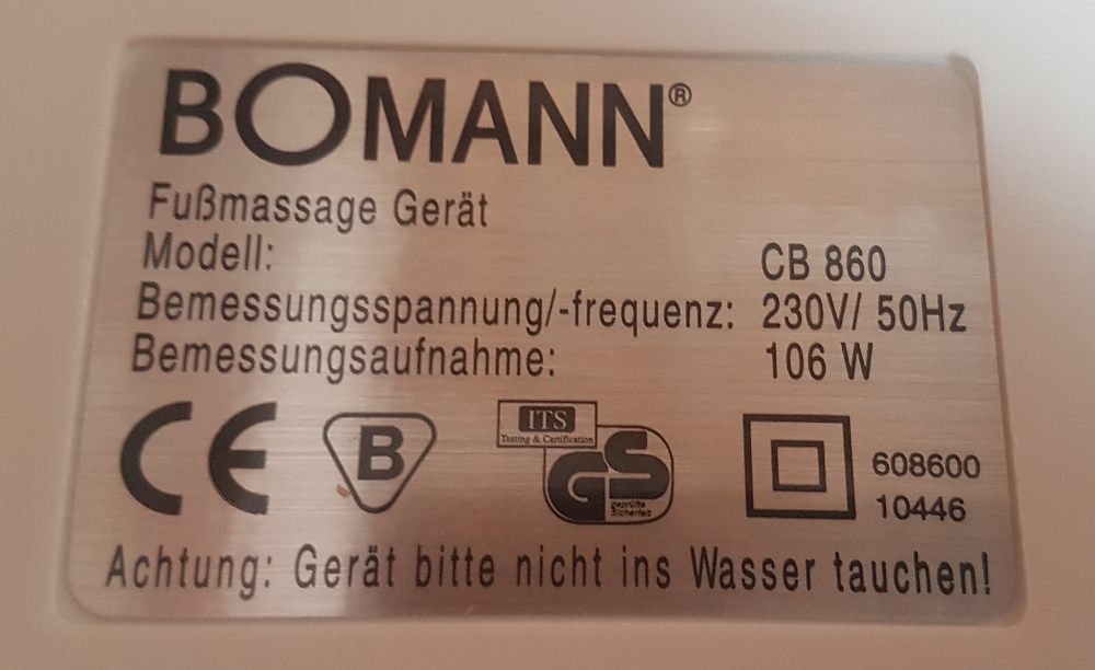 Masażer do stóp Bomann