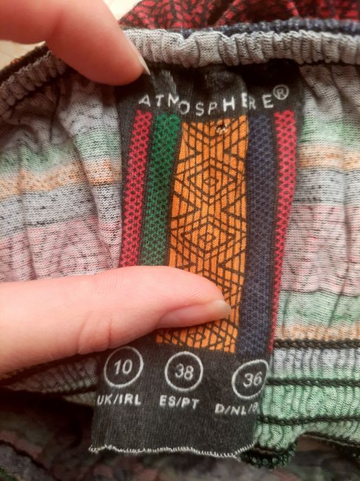 Letnia sukienka w paski z gumką M 38