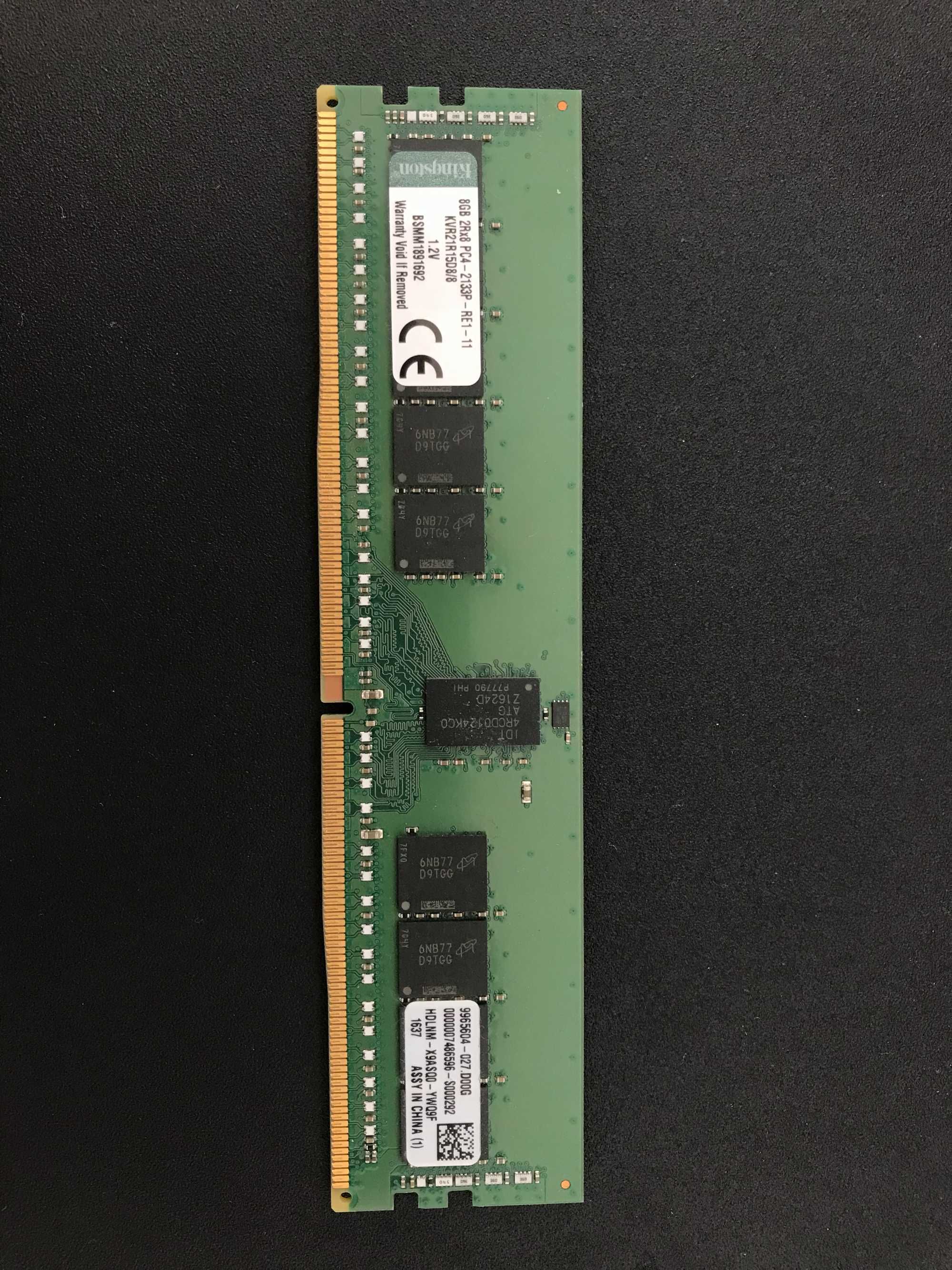 Оперативна память серверна DDR4 Kingston 8gb ECC Registered
