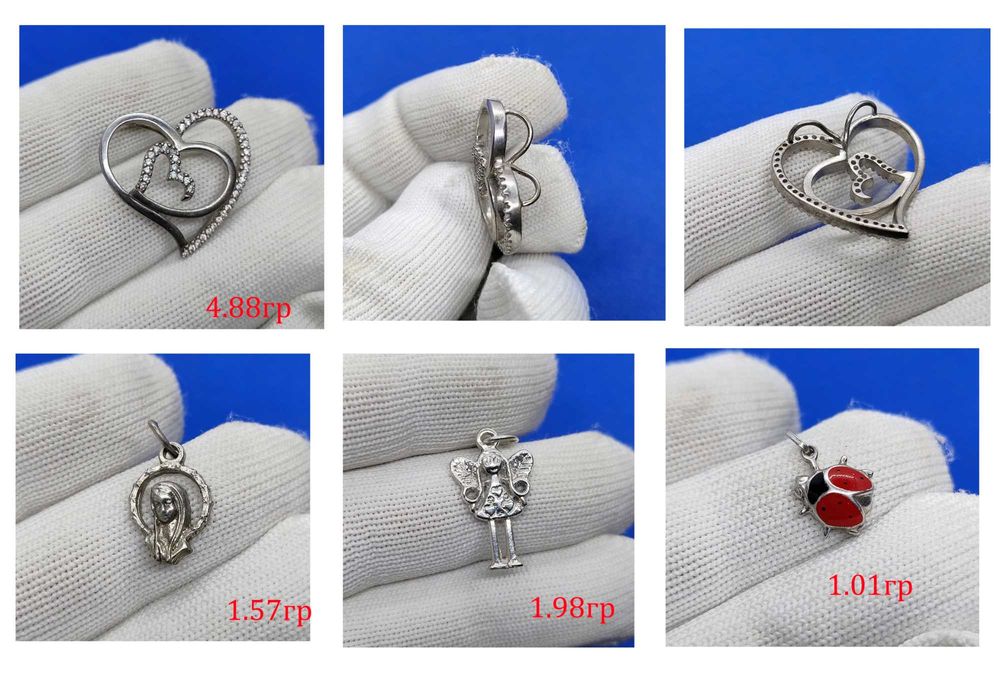 Срібло, серебро 925 підвіска ,хрестик ,кіт,риба,слон,іконка, ювелірка