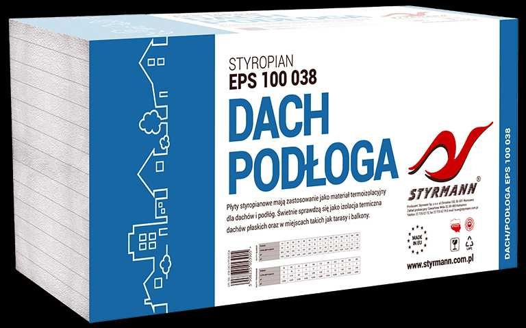 Styropian Styrmann DACH/PODŁOGA EPS 100 - λ 0,038