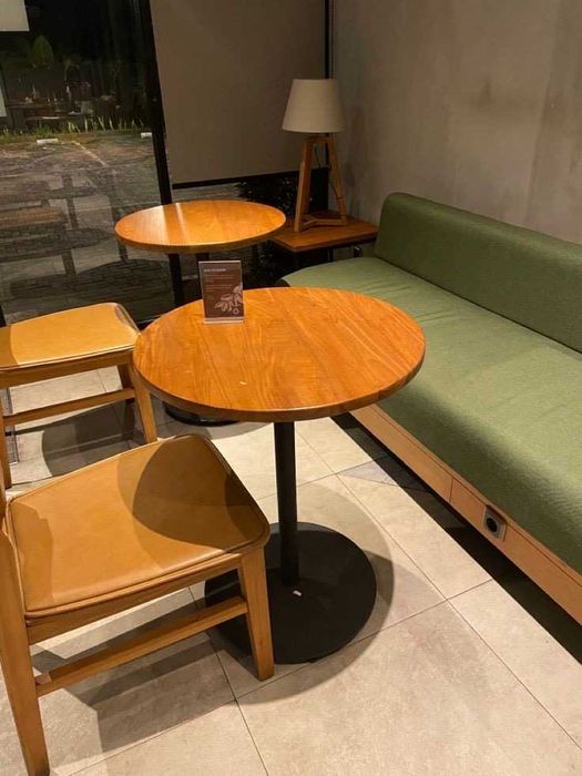 Круглые столы Лофт металл дерево