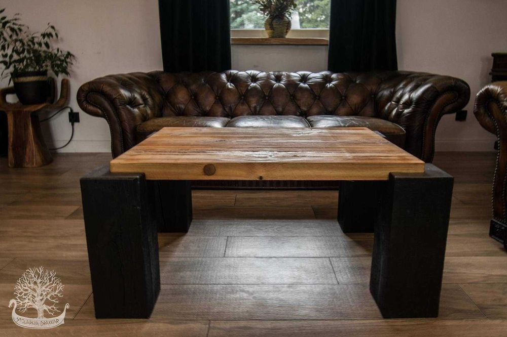 Stolik kawowy, ława, konsola, stare drewno, loft, boho, rustykalna,
