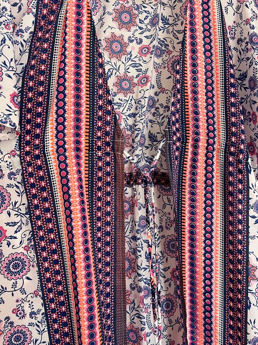 Vestido comprido de praia fluido