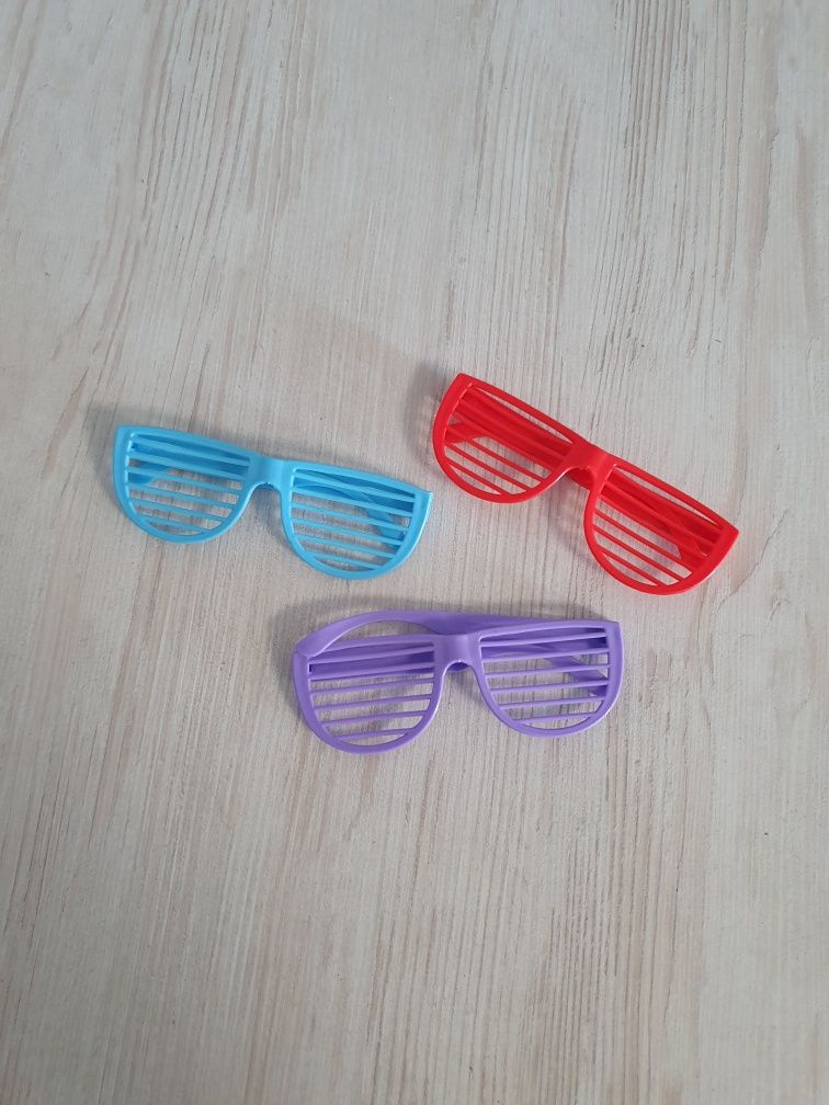 5 par plastikowe okulary do migawki oversize okulary cosplay dekoracyj