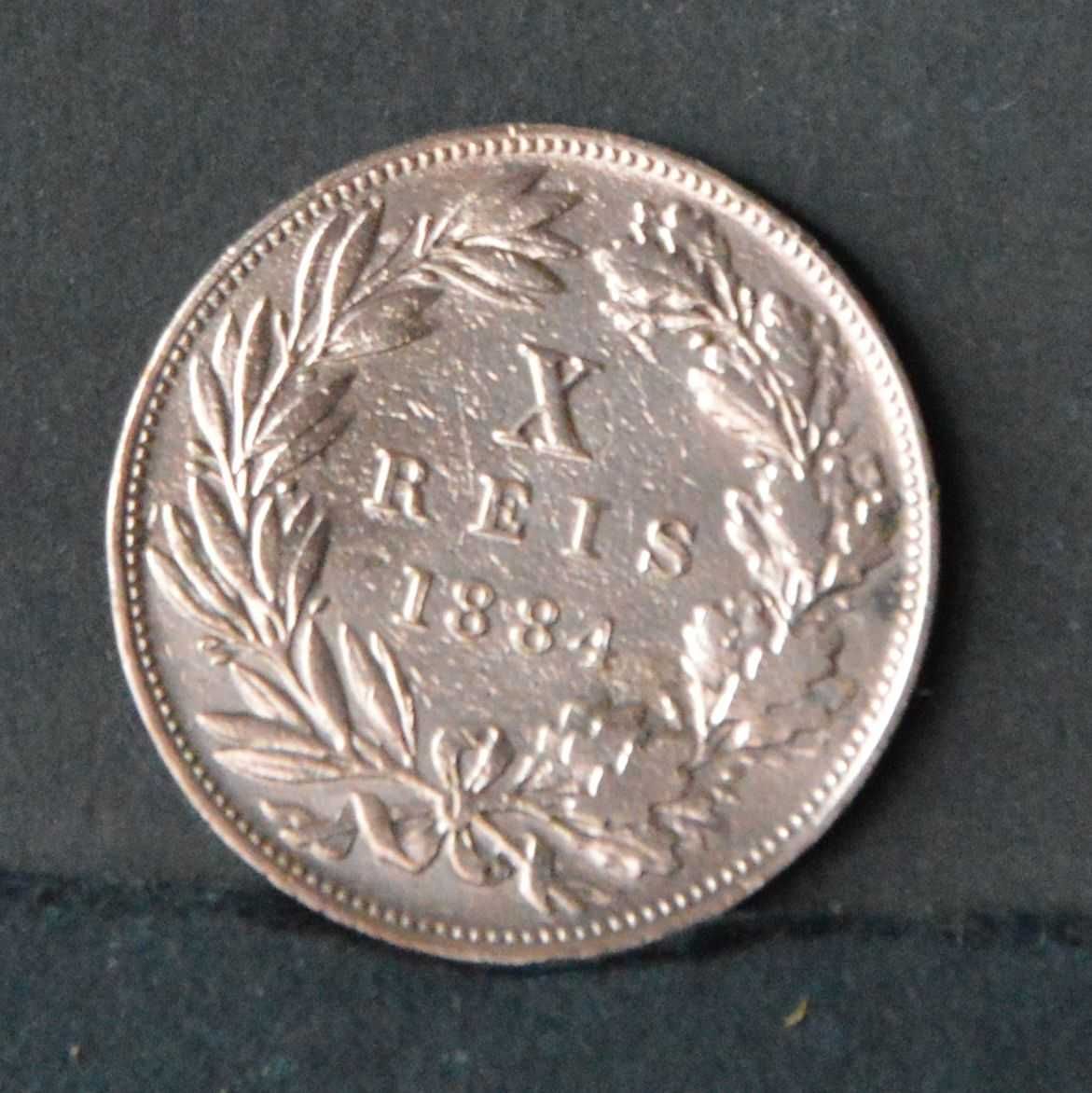 Portugal 10 reis 1884 - olx X10447
