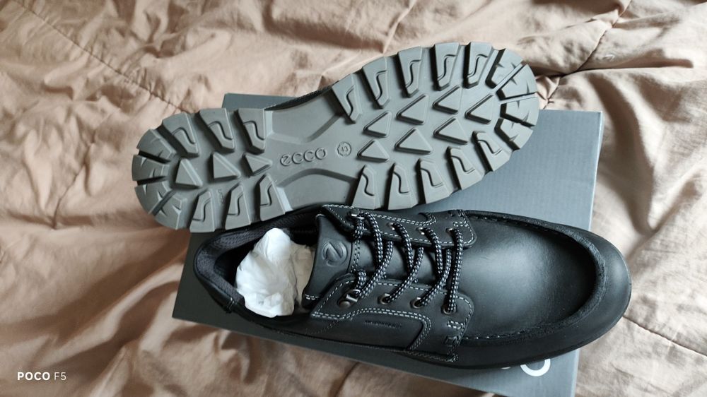 Ecco Rugged Truck czarne skórzane wodoodporne buty rozm 43 jak 43
