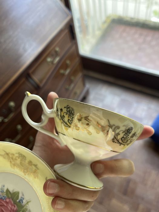 Chávena e prato Vintage