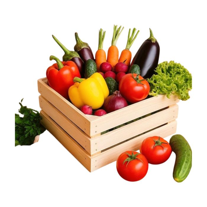 Skrzynki drewniane z gładkich listew – 40x30x18,5 cm,  naturalna