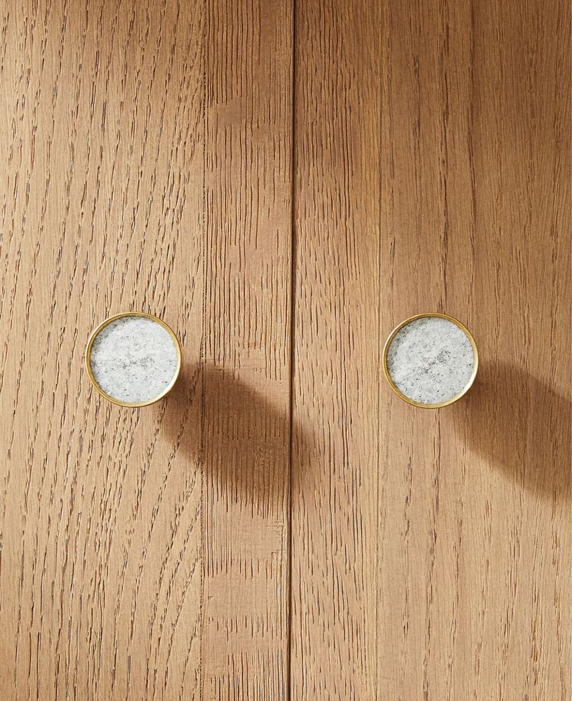 Puxador Mármore E Dourado [PACK DE 2] Zara Home NOVO