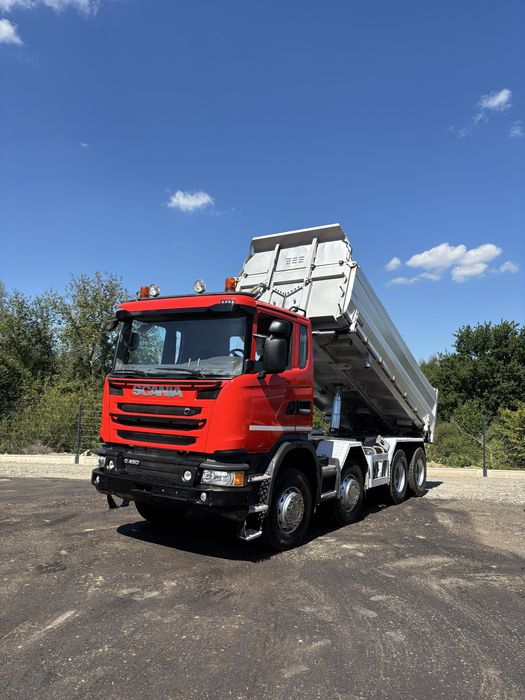 Scania G 450 8x4 kiper moser , wywrotka kipper meiller hydrobura