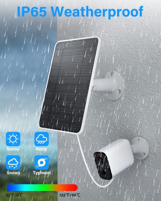 4szt Panel ładowania słonecznego kompatybilny z kamerą Arlo Pro 4