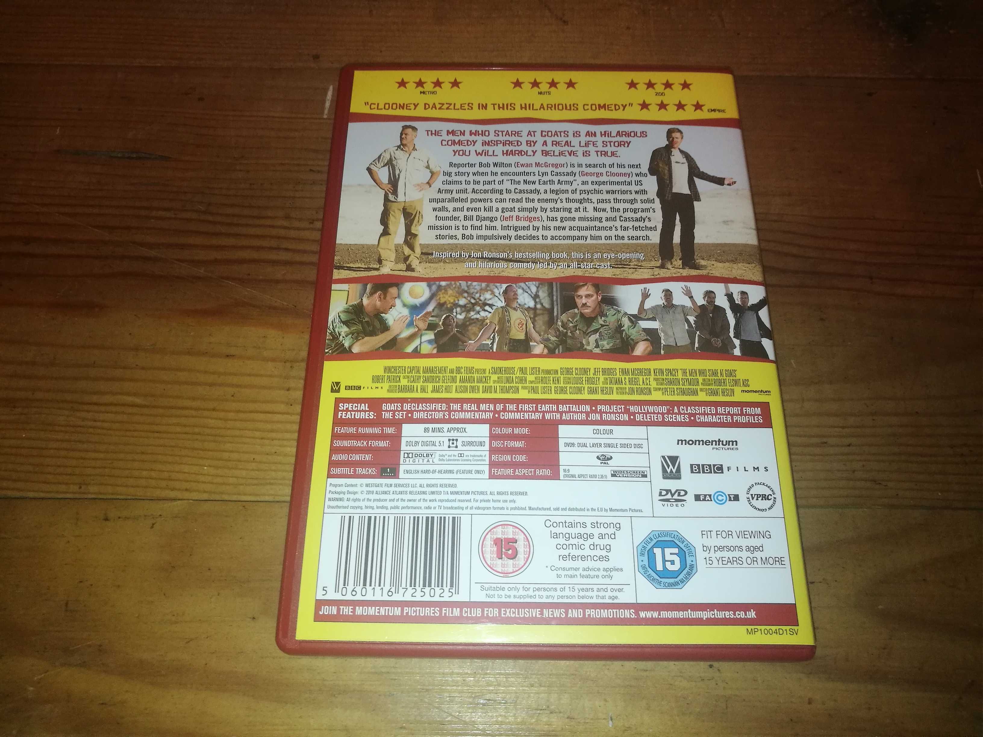 THE MEN WHO STARE AT GOATS  DVD (Sem legendagem - áudio Inglês)