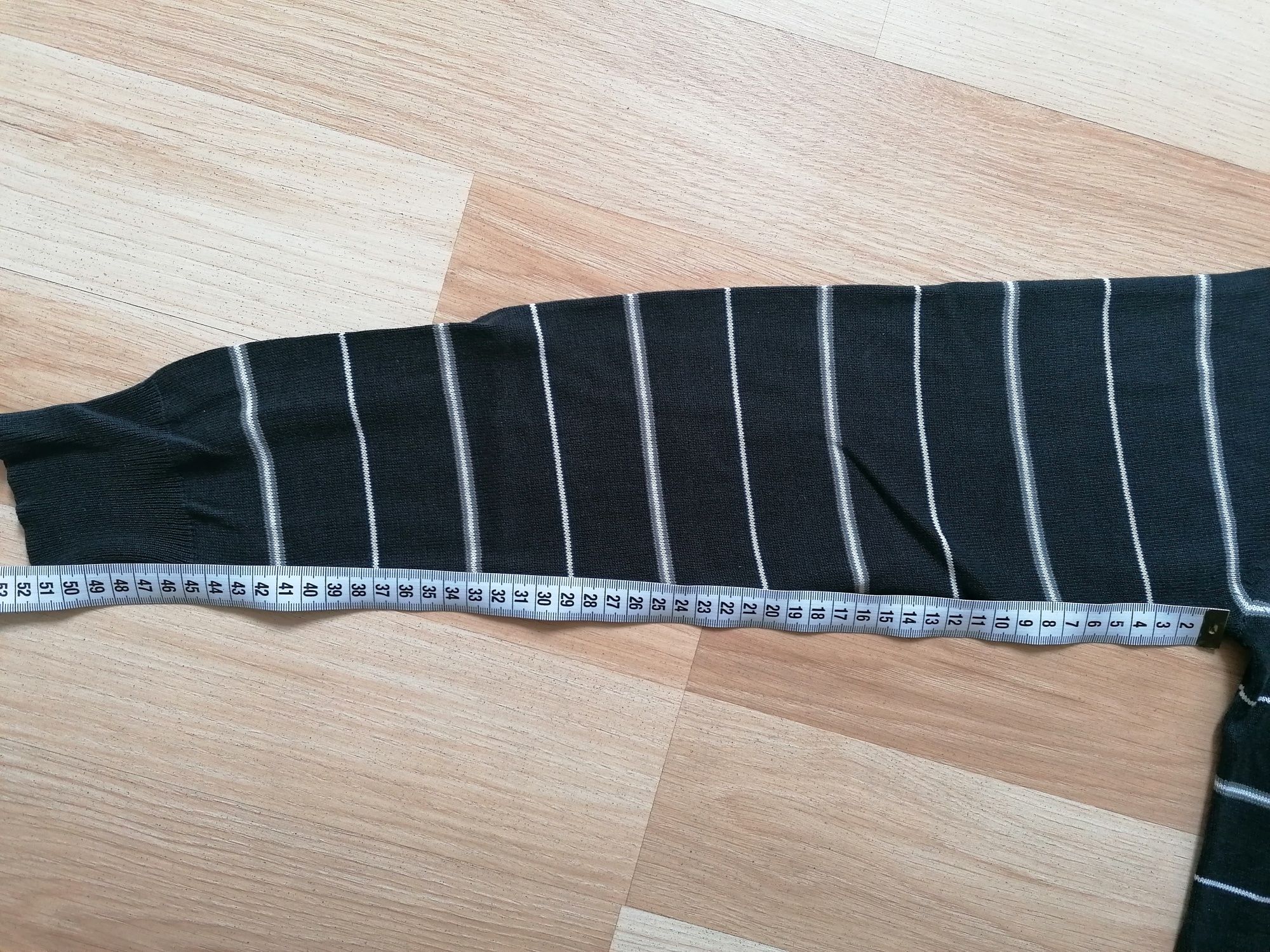 Swetr, sweter czarny w białe paski, a rozmiar S, Junk dr Luxe