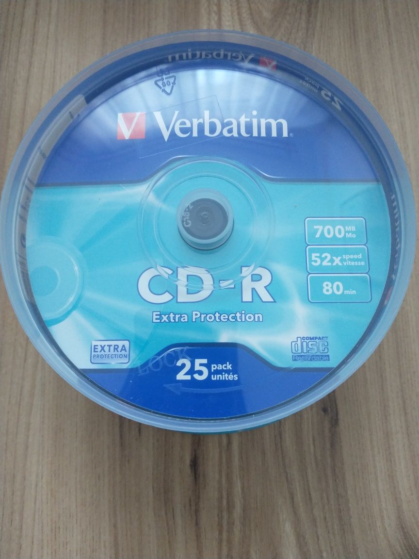 Płyta Płyty Verbatim CD-R 700MB 25 szt NOWE
