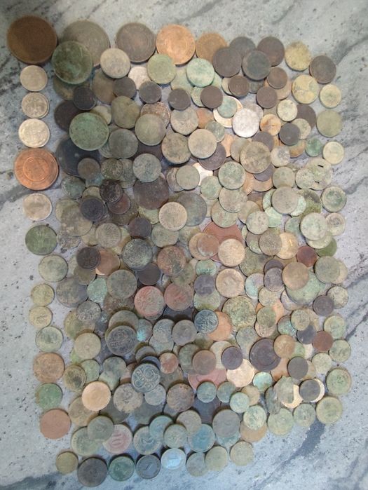 Zestaw starych monet ponad 300szt