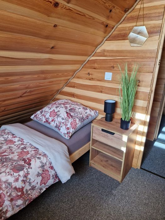 "Zaplecze Lasu" Domek całoroczny z Balią, drewniane domki jacuzzi