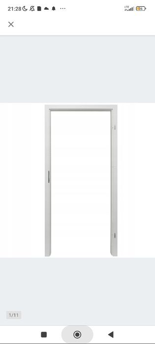 Ościeżnica biała erkado 80-100 lewa