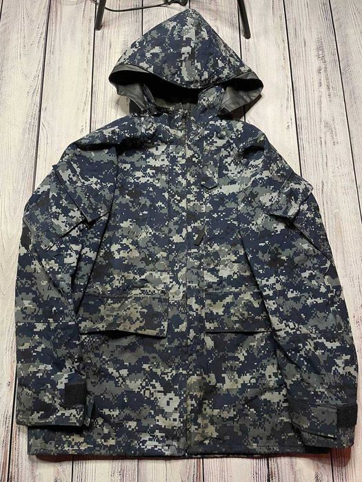 Тактическая Военная ветровка ВВС США US NavyGore Tex Blue Digital Camo