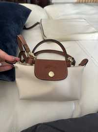 Mala longchamp mini pliage beige