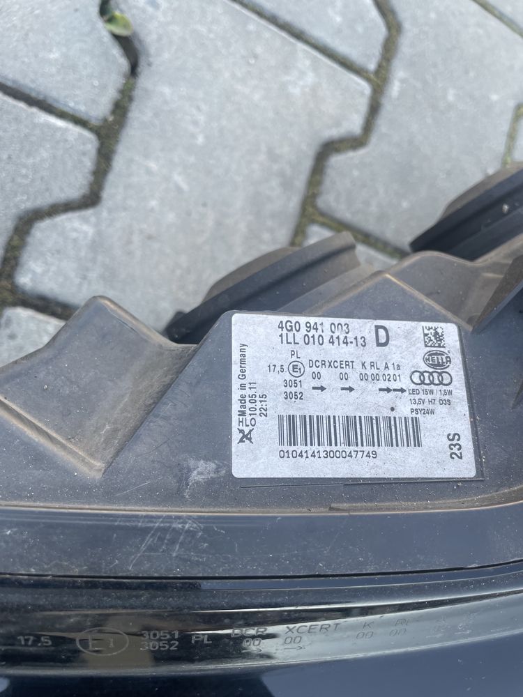 Audi a6 c7 lampy kompletne xenon anglik