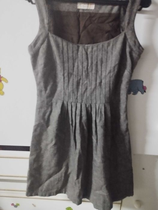 Vestido Pull Bear castanho, de Inverno em muito bom estado
