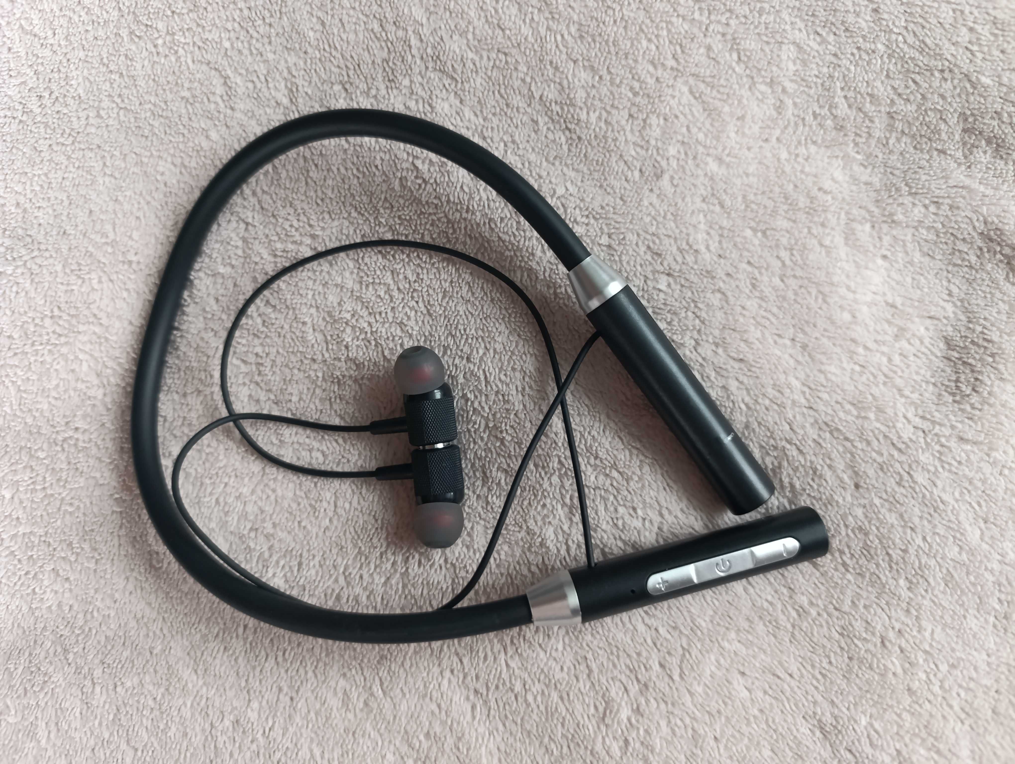 Słuchawki bezprzewodowe Bluetooth ja szyję z pałąkiem na kark
