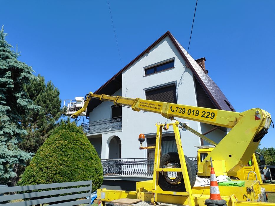 Usługi podnośnikiem koszowym zwyżka podnośnik koszowy wynajem 16-26m