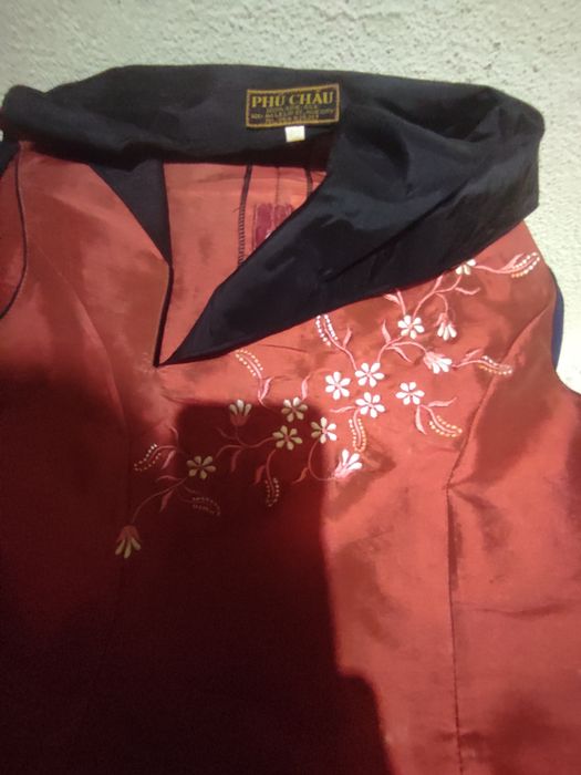 Vestido de seda pura