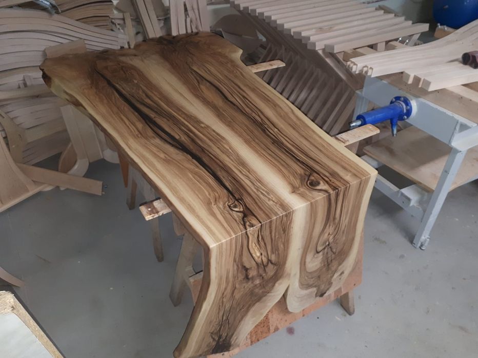 Monolit stół jesion dąb orzech blat drewniany drzewo live edge wood