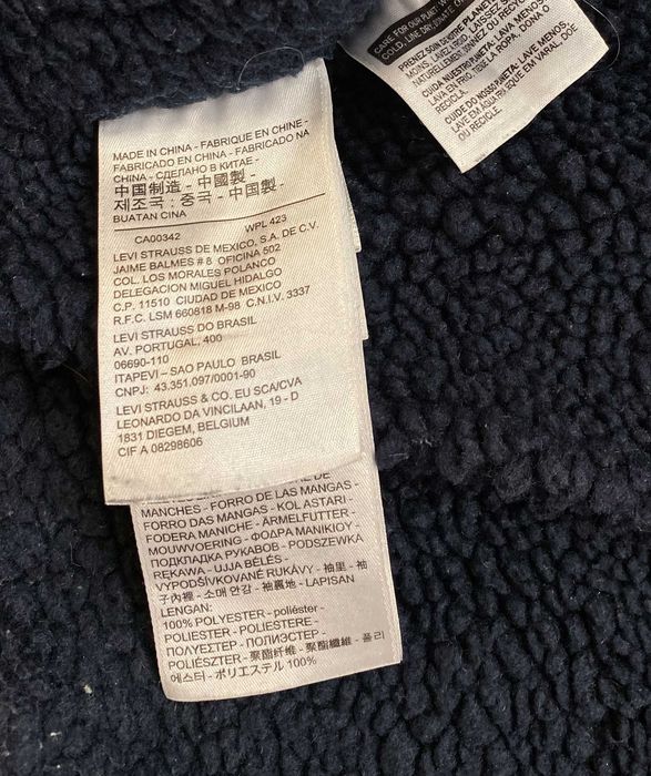 Levis Kurtka Jeansowa Ocieplana Sherpa Męska S (Wrangler Lee Nike )