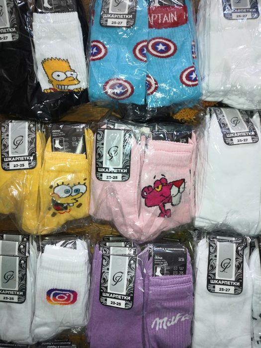 Носки с принтом шкарпетки