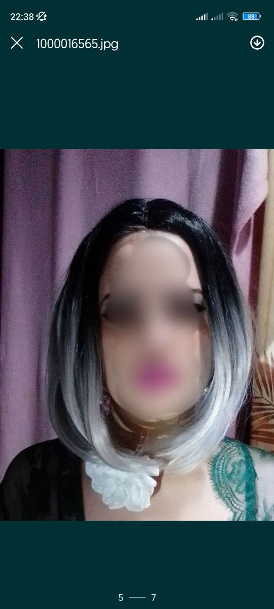 Продам парик пепельно цвета