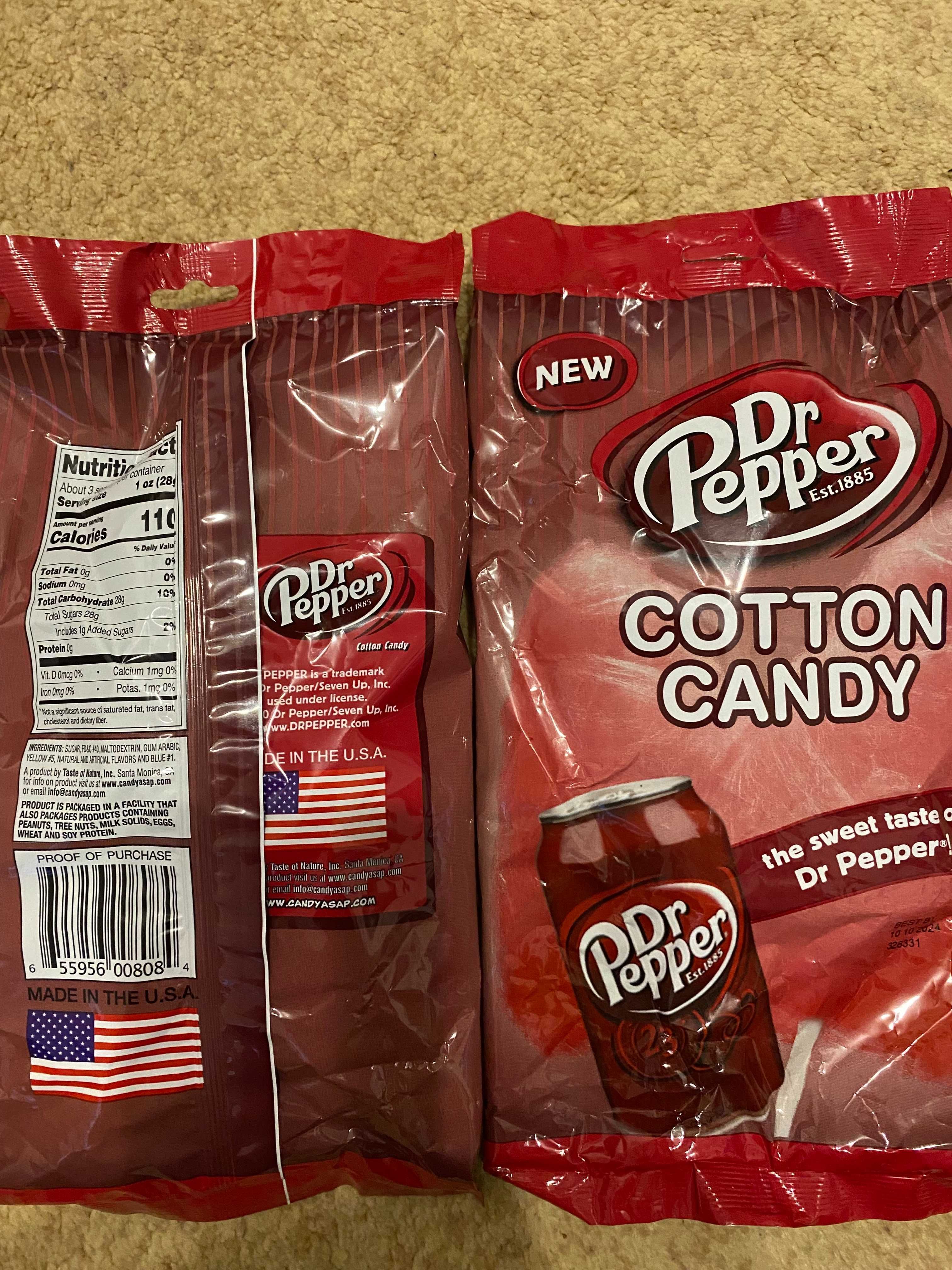 Солодка вата Dr. Pepper Cotton Candy 88 g. із США!