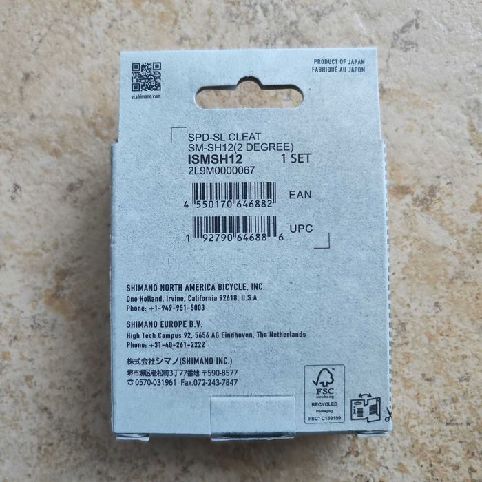 Conjunto Cleats Shimano SM-SH12 SPD-SL Azul