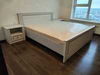 Новая Белая кровать 160 с ламелями + Орт. Матрас Бристоль  ліжко