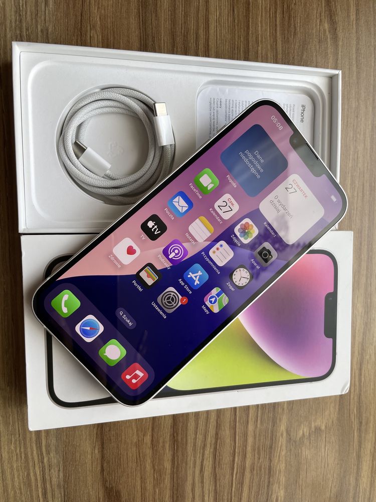 Iphone Aplle 14 Plus 512GB Starlight/A2886/Bat85%/Idealny!