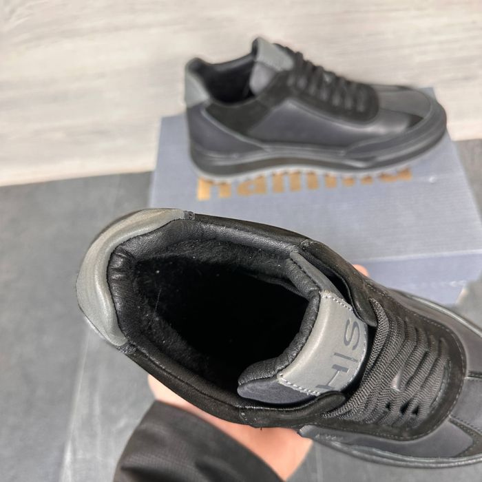 Чоловічі шкіряні зимові кросівки