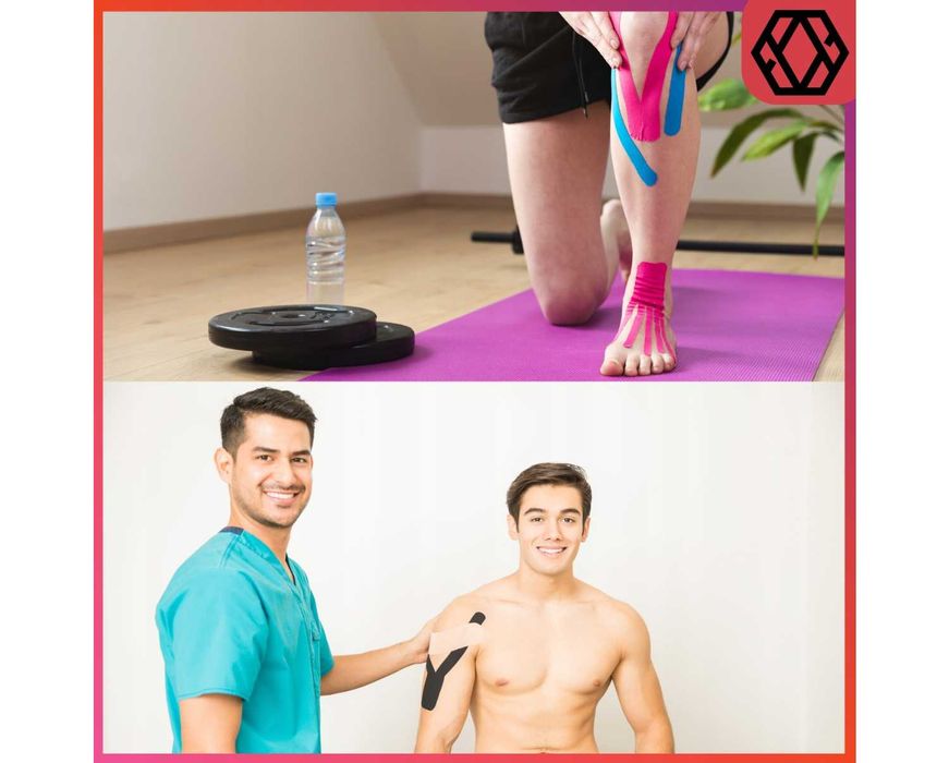 Taśmy Kinesiotaping Tejpy Plastry Taśmy Kinezjologiczne 5x5m na Ciało